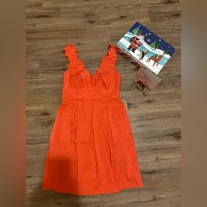 BCBGMAXAZRIA orange Kerry Coral Reef Casual Dress size 0